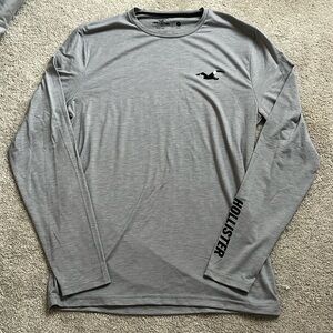 heather grey hollister long sleeve